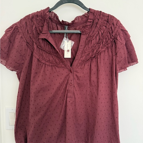 NWT Anthropologie Layered-Sleeve Top - Picture 8 of 8